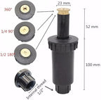 Pop Up Sprinkler 2Pcs 1/2 Inch Female Thread 90/180/360 Degree Irrigation Sprinkler Farm Refraction Nozzle for Lawn, Yard(Type 4) - Image 3