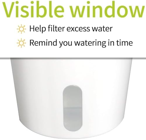 3" Self Watering Pots,20 Sets Self Watering Planter Pots for Indoor Plants with Water Level Indicator and Multiple Vents,Self Watering Planters,Self Watering Plant Pot for House Plants,Flowers,Herbs - Image 5