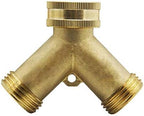 Plumbing Fittings Ball Valve Irrigation Y Connectors 2 Way Tap Garden Hose Pipe Splitter Quick Connector Adapter 1 Pcs(European Standard) - Image 4