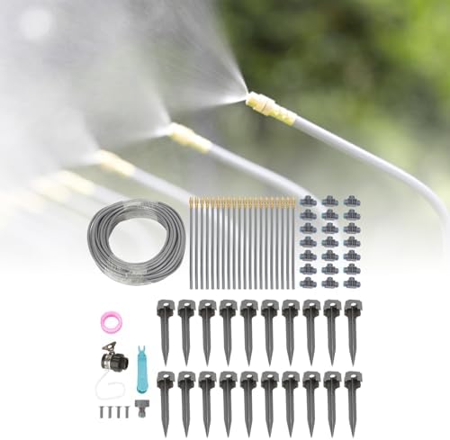 Garden Drip Irrigation Watering Kit, Automatic Garden 82FT 4/7 PVC Hose Drip Irrigation Sprinkler with Connectors for Greenhouse Flower Bed Lawn Patio Yard - Image 6