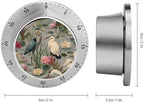 Herons Birds Water Lilies Kitchen Timer for Cooking Mechanical Rotating Alarm Countdown Countup Timers - Image 2