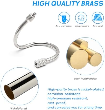 20Pack 7.6Inch Flexible Nozzle Extensions Brass Mist Rod for Misting System - Image 2