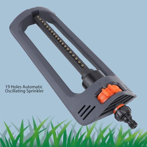 19 Holes Lawn Sprinkler, Garden Water Sprinkler, Garden Oscillating Sprinkler, Suitable for Large Residential Yards and Small Gardens - Image 2