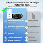 Frizzlife LP365-P Smart Water Monitor and Automatic Shutoff - 0.01 GPM Ultrasonic Micro Leak Detection, Wi-Fi / APP Control, Pressure+Flow Monitoring, 24/7 Water Usage Reports, Fits 3/4" and 1" - Image 3