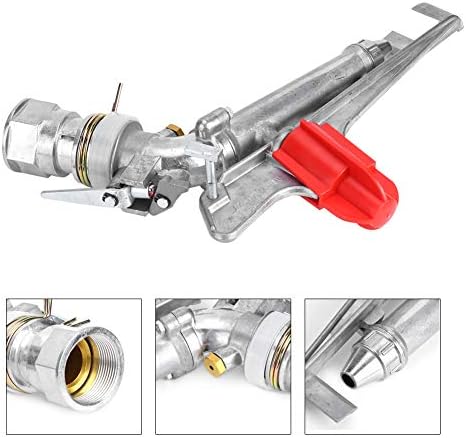 1.5in 360° Agriculture Farm Irrigation Sprinklers, Adjustable Impact Gun Sprinkler with Nozzle Set Large Area Irrigation Watering Spray Gun, Female Thread Rocking Arm Rotation Accessories - Image 6
