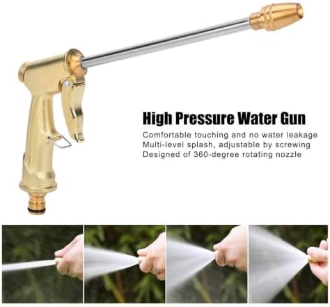 High Pressure Hose Nozzle Sprayer Head Garden Hose Nozzle Easy Water Control Pressure, for Lawn Washing - Image 3