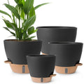 Self Watering Pots for Indoor Plants 12/10/9/8 Inch Plastic with Reservoir by Unknown