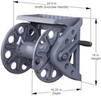 Liberty Garden Products Basics 512 Wall Mounted Hose Reel with Shelf Gray - Image 5
