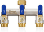 3 Way Hose Splitter Heavy Duty, Full Flow Brass Garden Hose Splitter by Lnezcdb
