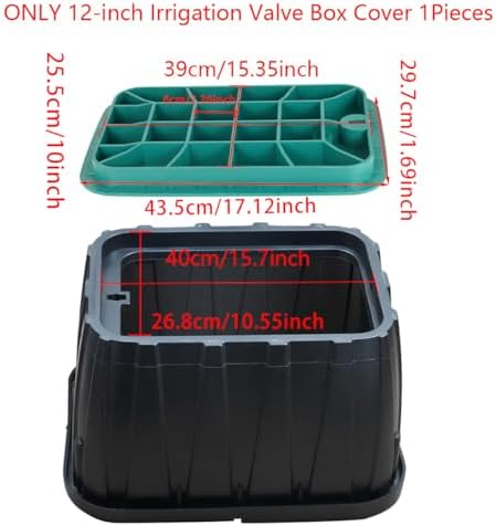 Sprinkler Valve Box Cover Outer Diameter 12x17 Inch Irrigation Control Valve Box Replacement Lid Rectangular One Pieces - Image 2