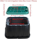 Sprinkler Valve Box Cover Outer Diameter 12x17 Inch Irrigation Control Valve Box Replacement Lid Rectangular One Pieces - Image 2
