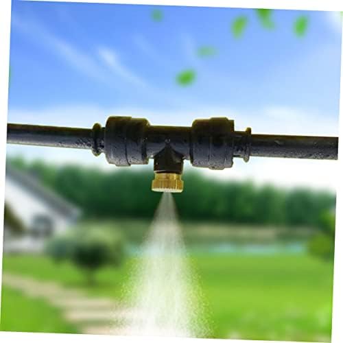 Yardwe 120pcs Low Pressure Misting Nozzles for Outdoor Cooling System Brass Atomizing Sprayer for Garden Hose Easy Installation for Watering and Cooling - Image 6