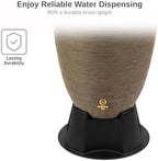 RTS Home Accents 50-Gallon Newport Rain Barrel with Stand and Removable Lid, Sandstone Color - Image 5