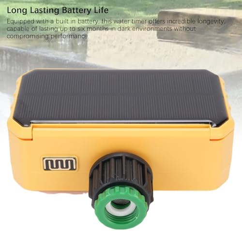 Sprinkler Timer, Water Irrigation Timer Flexible Scheduling Real Time Manual Watering Solar Powered with Rain Delay, for Yard Balcony Garden - Image 5