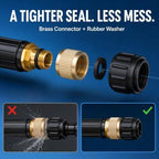 Portable High Pressure Hose Nozzle Fits 3/4" Garden Hose - Image 4