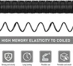 Pangda Expandable Coil Garden Hose 75 ft with Spray Nozzle, Black - Image 2