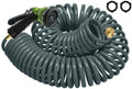 Coil Hose 75FT EVA Coil Garden Hose With 3/4'' Brass Connector by Garden