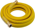 Heavy Duty Premium Garden Hose 25ft x 5/8", 300PSI Working, 1000PSI Burst, Hybrid Rubber Water Hose with Transparent Swivel Handle - Hot/Cold Water - Five Layered Braiding with Brass fittings (Yellow) by Unknown