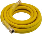 Heavy Duty Premium Garden Hose 25ft x 5/8", 300PSI Working, 1000PSI Burst, Hybrid Rubber Water Hose with Transparent Swivel Handle - Hot/Cold Water - Five Layered Braiding with Brass fittings (Yellow) by Unknown