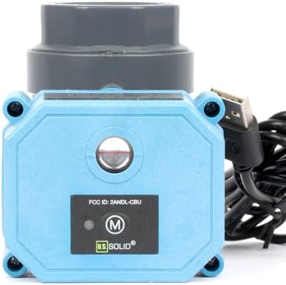 U.S. Solid WiFi Smart Motorized Ball Valve 1 inch NPT for Water Control & Irrigation, 2 Way PVC Electric Valve, USB Powered, LED Status Indicator, Flow Direction Window, Remote On/Off Control - Image 6
