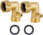 Twinkle Star Hose Splitter 4 Way | 90 Degree Garden Hose Elbow with Shut Off Valve, 2 Pack - Image 2