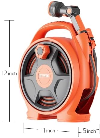 Retractable Garden Hose Reel,1/2" 45+6FT Portable Hose Reel - Image 3