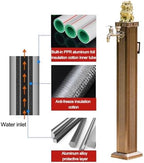 Freestanding Retro Garden Water Column with Faucet, Freeze Proof Outdoor Faucet with Garden Hose Holder Freestanding, 10m Spray Gun(C-69cm/27in) - Image 2