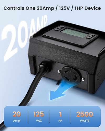 SURAIELEC Digital Pool Timer for Above Ground Pool, NEMA L5-20R Twist-Lock - Image 4