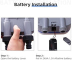 NURII Ball Valve Electronic Two Outlet Four Dials Water Timer, with Rain Sensor Hole Garden Irrigation System for Garden, Yard - Image 5