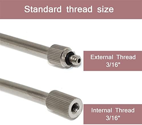 Nozzle Extension Brass Flexible Mist Mist Nozzles Extension Rod For Outdoor Misting System, 10/24 UNC Thread For Garden, Humidification, Outdoor Cooling, Dust Control, (Size:35cm/13.7inch,Color:10pcs) - Image 2