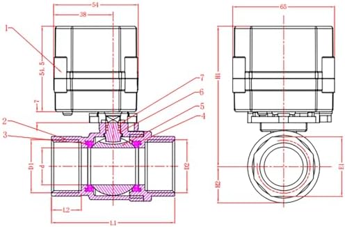 DN8 WiFi Remote Control Smart Water Valve,1/4” DC5V-DC12V Brass Electric Ball Valve - Image 4