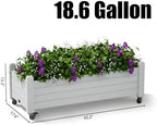 Fancyango Raised Garden Bed with Wheels 13.3" H -Ashen - Image 3