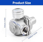 Water Pressure Regulator valve with Gauge, 3/4" NPT Adjustable RV Water Pressure Regulator, 304 Stainless Steel Water Pressure Reducing Valve for Garden, Home, Industrial Use - Image 2