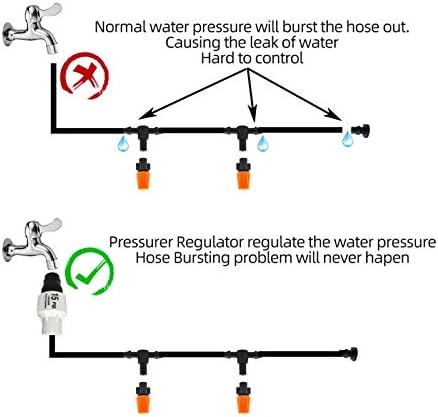 Gardening Watering System Tools Micro Drip Irrigation System Pressure Regulator Irrigation Garden Watering System 10 Or 15 PSI 3/4'' Female Thread (Color : 15psi) - Image 5