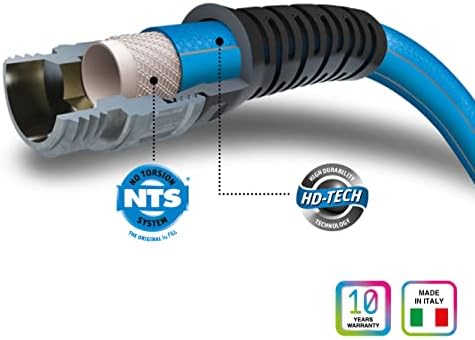 FITT HiFlo Water Hose, Lightweight Ultra Flexible Durable Kink-Free Flat Multipurpose Garden Hose, Easy to Use and Long-lasting Performance, 50-Feet - Image 3