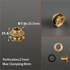 8PCS Brass Tank Fittings Silicone Gasket Copper Tubing Fish Tanks Connectors Garden Irrigation Hose Adapter - Image 2
