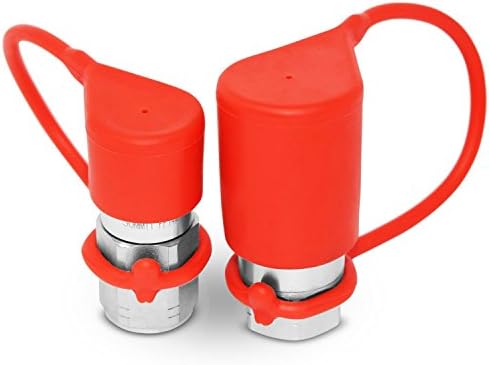 Summit Hydraulics 1/4" NPT Flat Face Hydraulic Quick Connect Coupler Set w/Dust Caps (Pack of 3) - Image 3