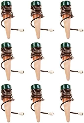Blumat Classic Self-Watering Stakes - Prevents Overwatering and Underwatering for Healthy Growth While You are Away - Ideal for Indoor Plant Watering (9 Pack w/o Adapter) by BlumatWateringSystems