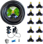 Misting Cooling System with Pump, Outdoor Mister System for Outside Patio, Garden Irrigation System Kit for Garden Greenhouse Umbrella ﻿(42M(137ft)) by Unknown
