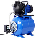 Shallow Well Pump 1.6 H P Water Pump with Pressure Tank 1000 GPH Irrigation Pump Stainless Steel Shallow Well Jet Pump 110V Water Pressure Booster Pump for Home (Blue) by Tandagy