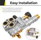 Pressure Washer Pump Manifold Compatible with Simpson Cleaning Manifold for 510020 and 520006 Axial Cam Pressure Washer Pumps Replace OE: 7108366 - Image 6