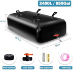 2480L/650Gal Water Bladder Tank, Foldable Portable Water Storage Container - Image 2