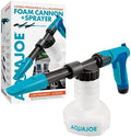Aqua Joe AJ-SPXN-PRO 2-in-1 All-Purpose Garden Hose-Powered Adjustable Foam Cannon Spray Gun Kit, w/Bristle Brush and Detailer Sponge Attachments, Quick-Connect by AquaJoe%C2%AE