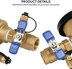 MEASUREMAN 3/4" Pressure Vacuum Breaker Assembly, Heavy-Duty Bronze Backflow Preventer for Sprinkler & Irrigation Systems, Provides Critical Backsiphonage Protection - Image 5