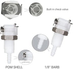 2Pcs 1/8" Plastic Panel Mounting Hose Barb Quick Connector Disconnect - Image 3
