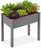 DUMOS 34x18x30 Inch Raised Garden Bed, Elevated Wood Planter Box with Legs by DumosLifestyle