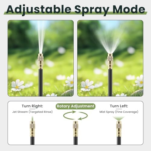 200FT Automatic Drip Irrigation Kits with Water Timer 360° Bendable Spray - Image 3