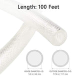 EASTRANS 1/4" ID x 100ft High Pressure Braided Tubing Clear Vinyl Hose - Image 6