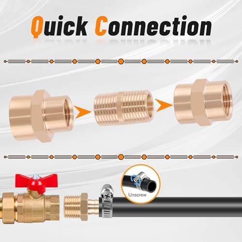 146Pcs Brass Hose Pipe Fitting & Hose Barb Fitting Kit - Image 3