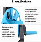 Garden Hose Reel Cart with Crank Handle, PVC Hose and Copper Sprinkler Head, Portable Storage Winding Reel for Outdoor Watering - Image 4